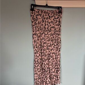 Philosophy Pink Leopard Maxi Skirt